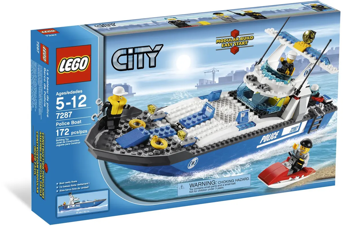 LEGO City 7287 Police Boat set, image 11