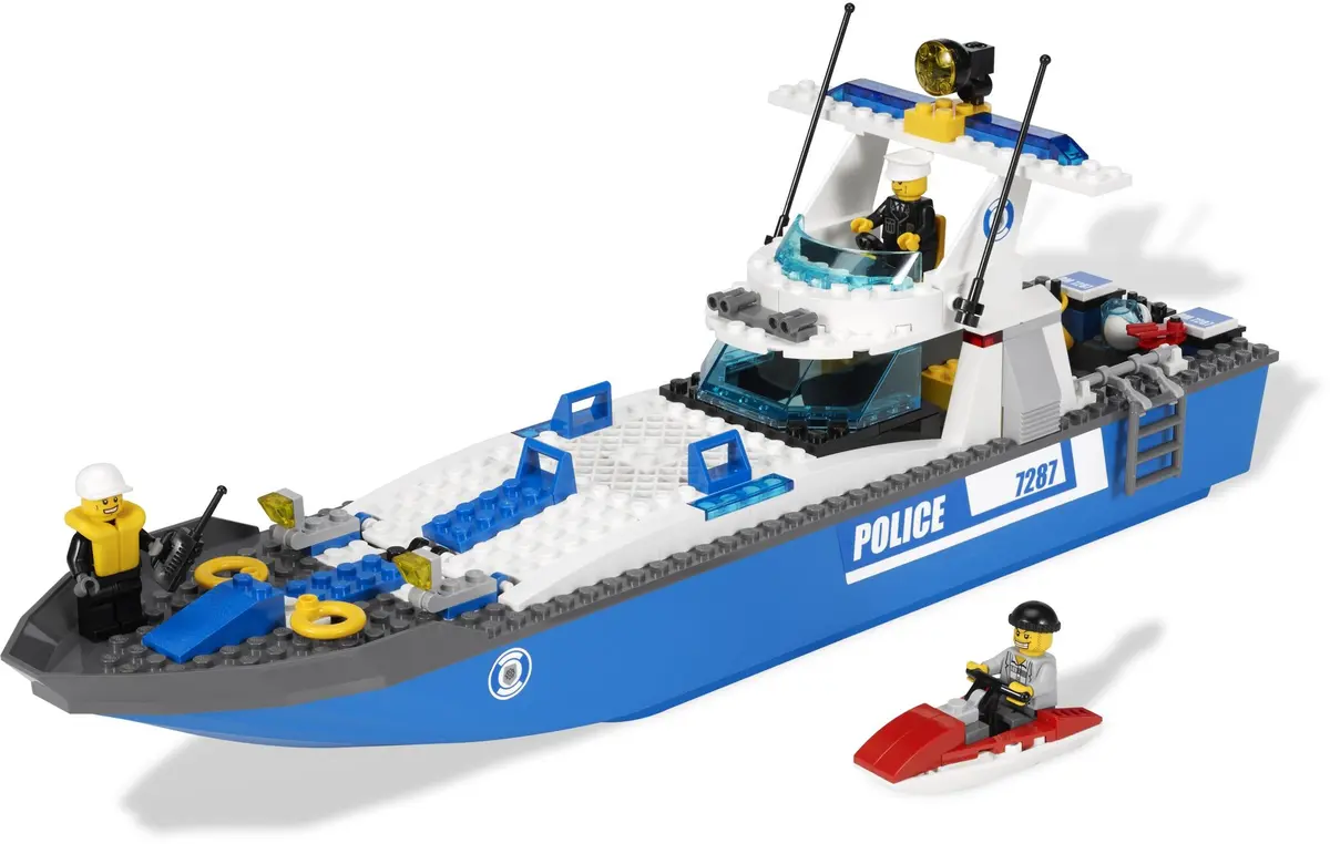 LEGO City 7287 Police Boat set