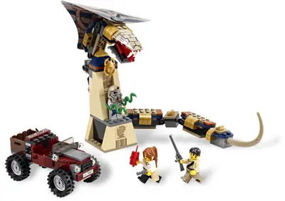 LEGO Pharaoh's Quest 7325 Cursed Cobra Statue set, image 2