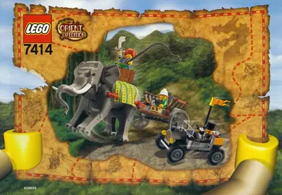 LEGO Adventurers 7414 Elephant Caravan set