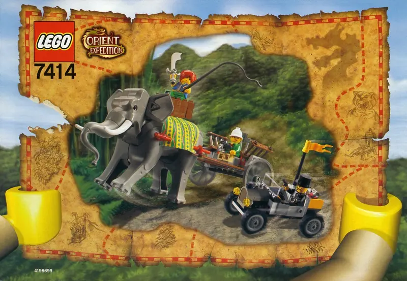 LEGO Adventurers 7414 Elephant Caravan set