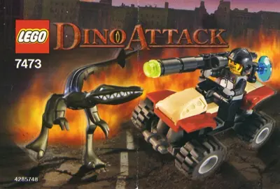 LEGO Dino Attack 7473 Steel Sprinter vs. Mutant Lizard set