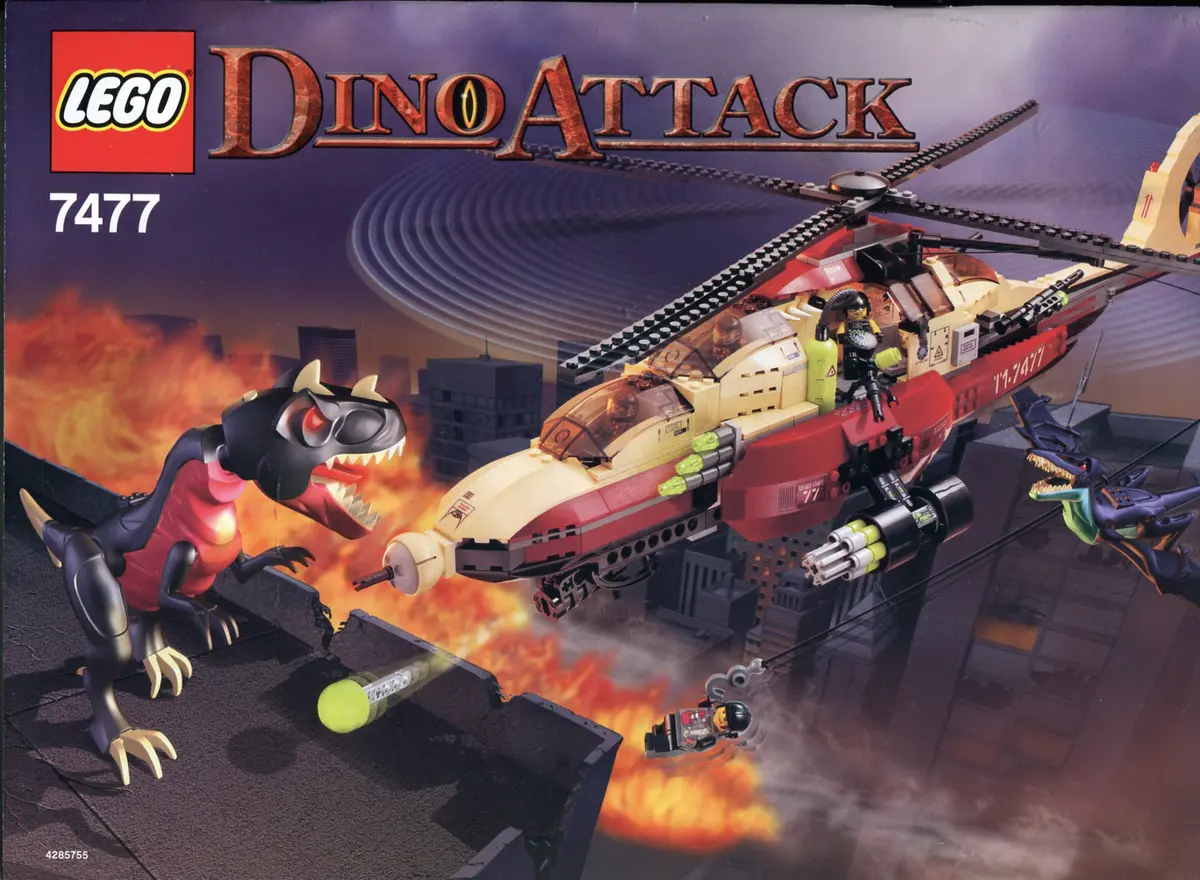 LEGO Dino Attack 7477 T-1 Typhoon vs. T-Rex set
