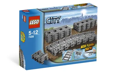 LEGO City 7499 Flexible and Straight Tracks set, image 4