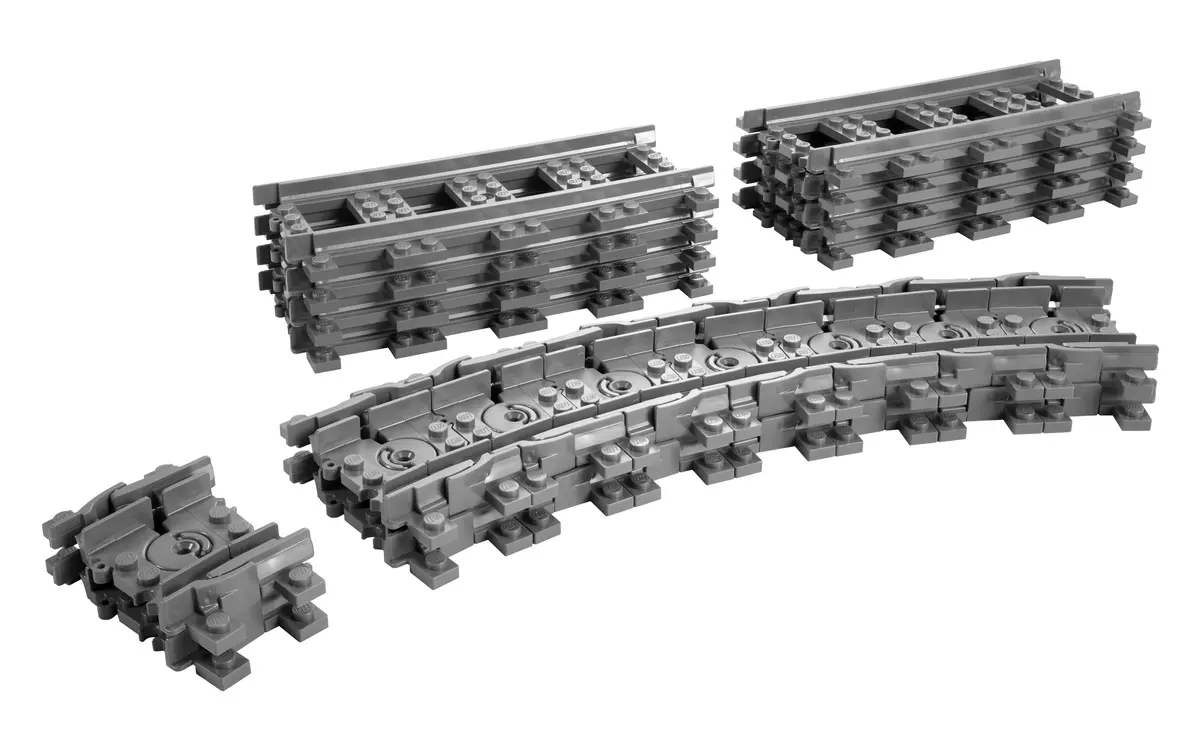 LEGO City 7499 Flexible and Straight Tracks set, image 3