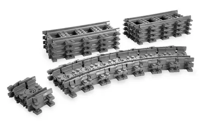 LEGO City 7499 Flexible and Straight Tracks set, image 2