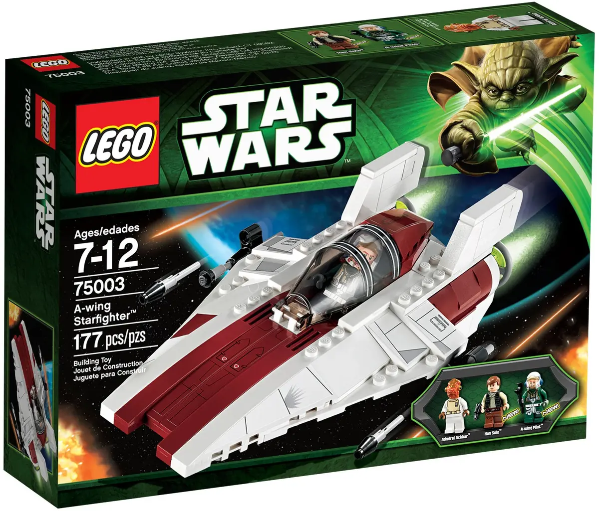 LEGO Star Wars 75003 A-wing Starfighter set, image 2