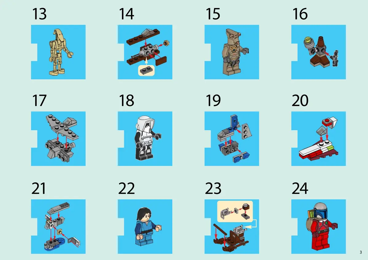LEGO Star Wars 75023 LEGO Star Wars Advent Calendar set, image 3
