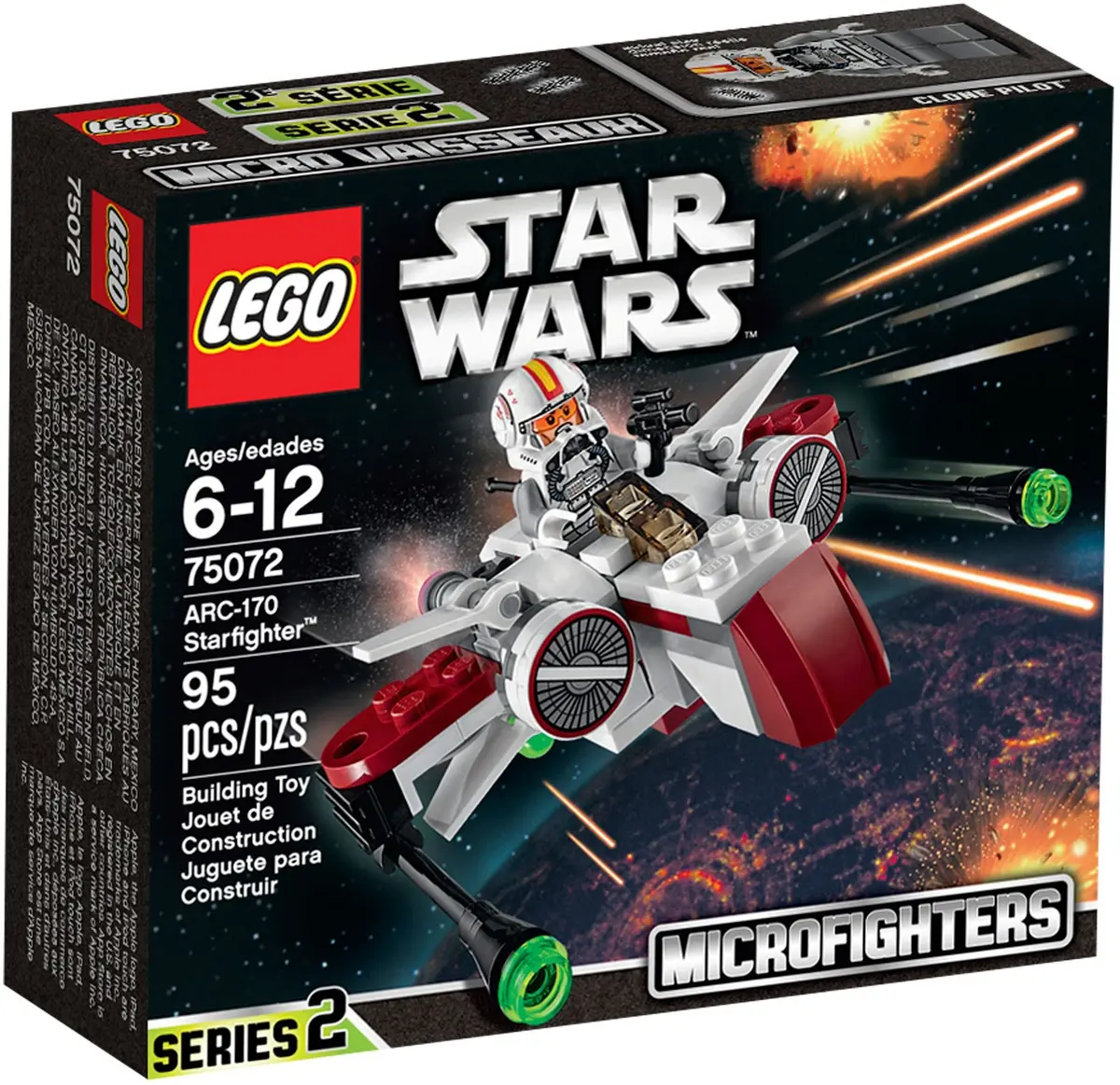 LEGO Star Wars 75072 ARC-170 Starfighter set, image 2