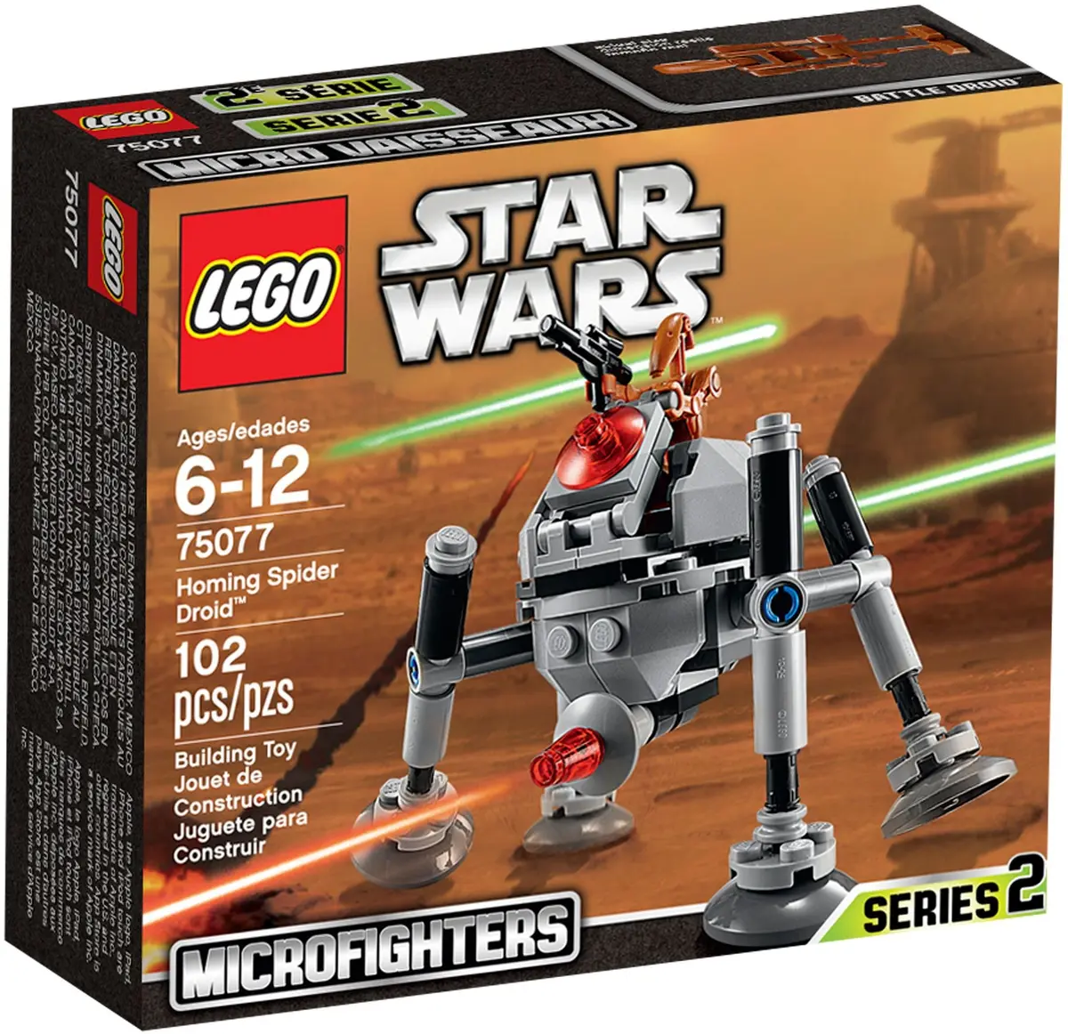 LEGO Star Wars 75077 Homing Spider Droid set, image 2