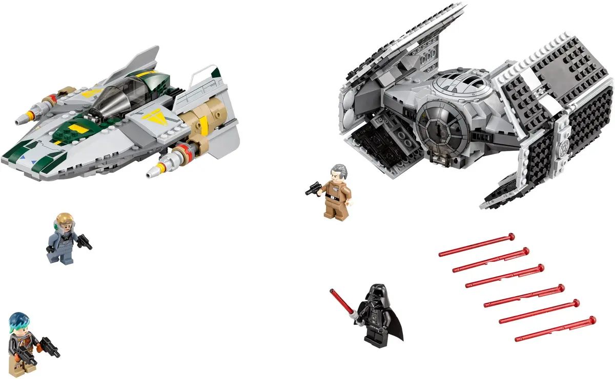 LEGO Star Wars 75150 Vader's TIE Advanced vs. A-wing Starfighter set