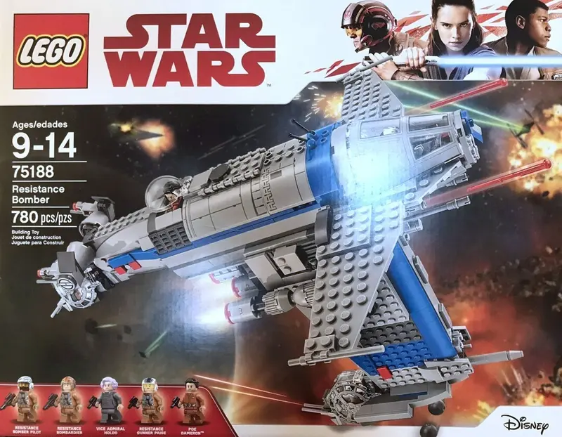 LEGO Star Wars 75188 Resistance Bomber (Finch Dallow version) set