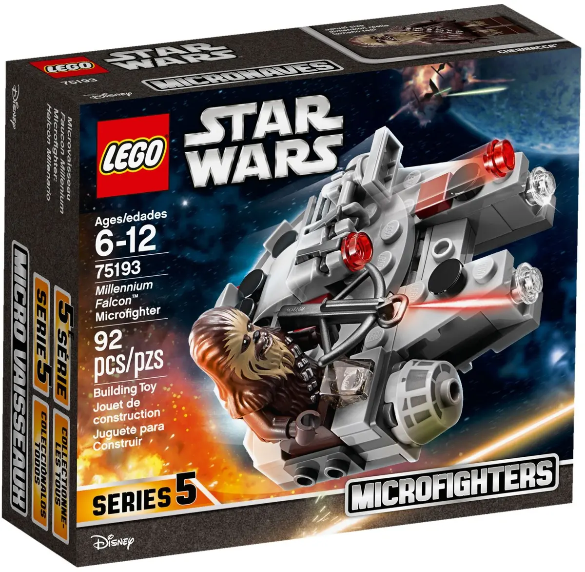 LEGO Star Wars 75193 Millennium Falcon Microfighter set, image 2