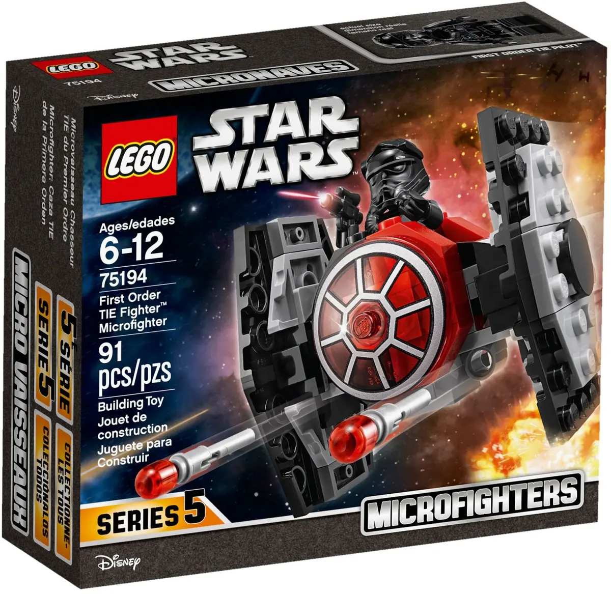 LEGO Star Wars 75194 First Order TIE Fighter Microfighter set, image 2