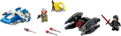 LEGO Star Wars 75196 A-Wing vs. TIE Silencer Microfighters set