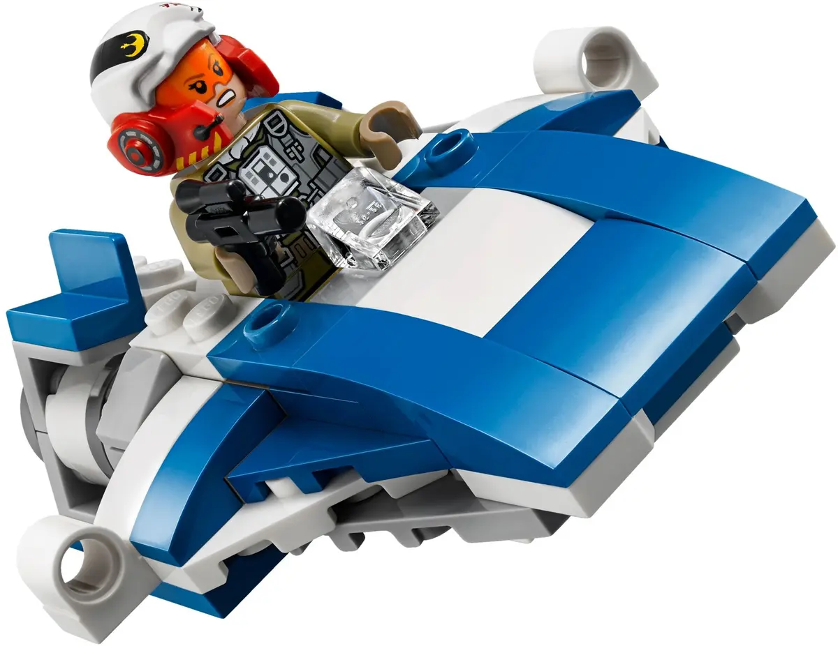LEGO Star Wars 75196 A-Wing vs. TIE Silencer Microfighters set, image 4