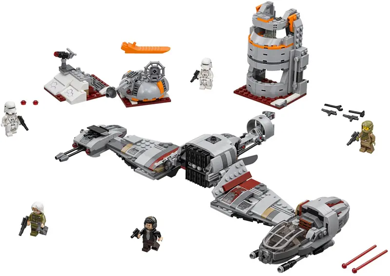 LEGO Star Wars 75202 Defense of Crait set