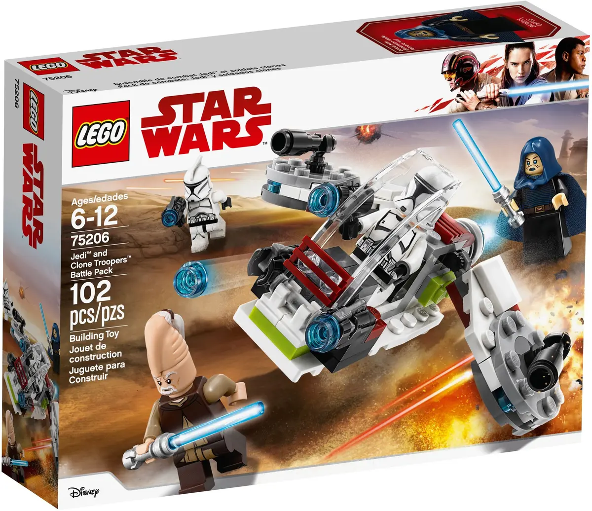 LEGO Star Wars 75206 Jedi and Clone Troopers Battle Pack set, image 2