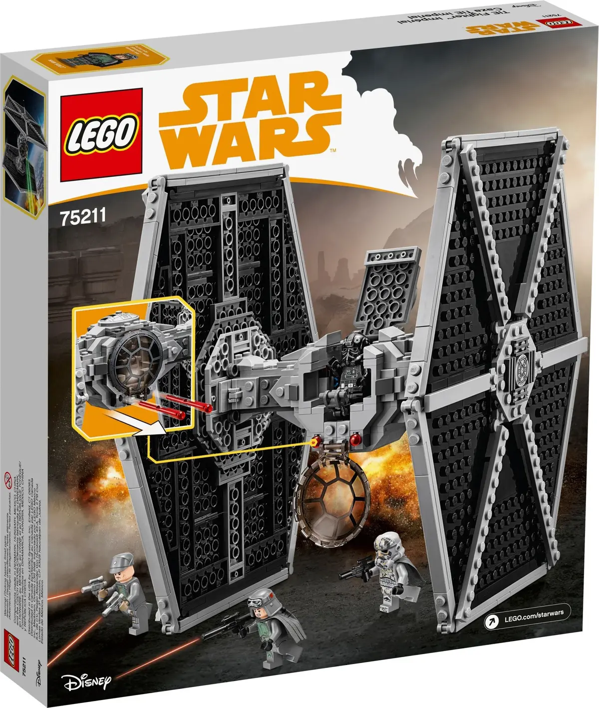 LEGO Star Wars 75211 Imperial TIE Fighter set, image 5