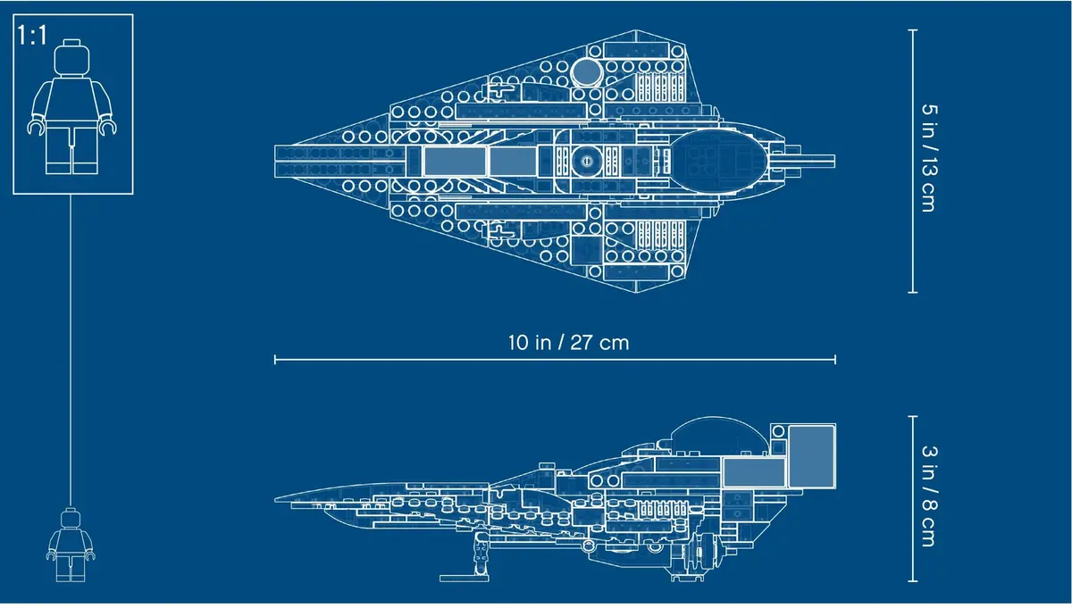 LEGO Star Wars 75214 Anakin's Jedi Starfighter set, image 6