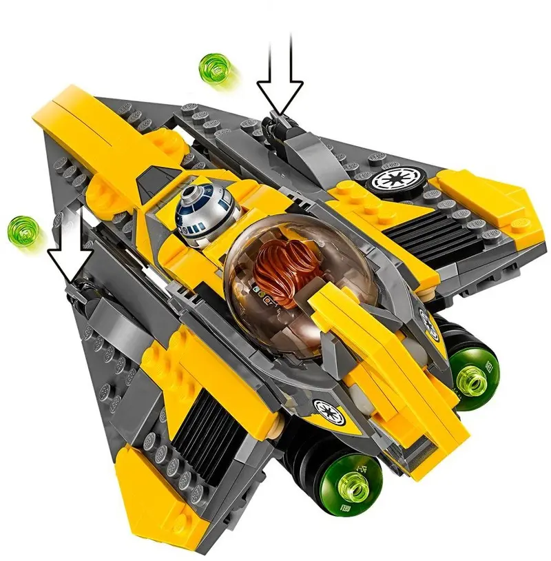 LEGO Star Wars 75214 Anakin's Jedi Starfighter set, image 4