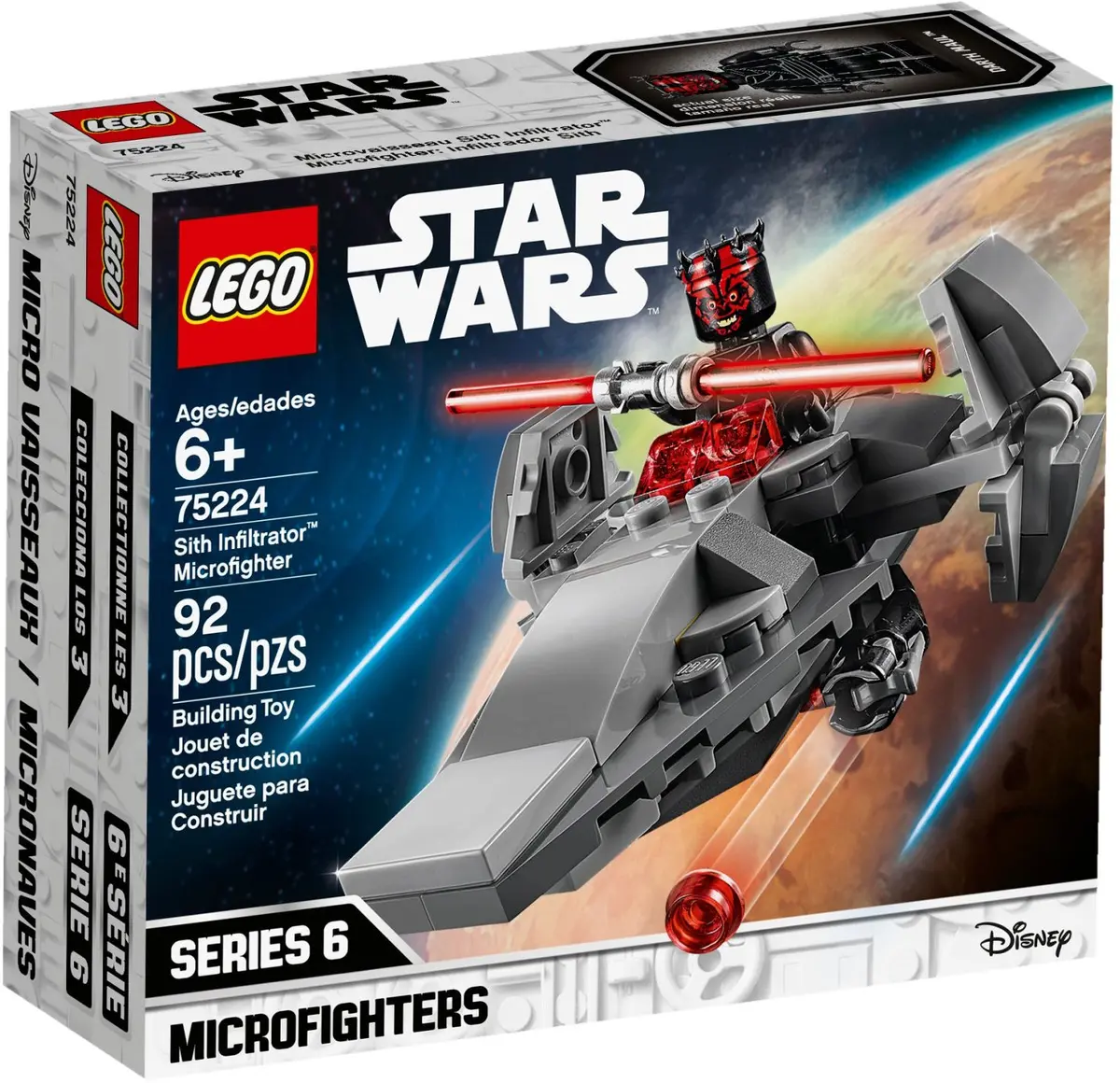 LEGO Star Wars 75224 Sith Infiltrator Microfighter set, image 2