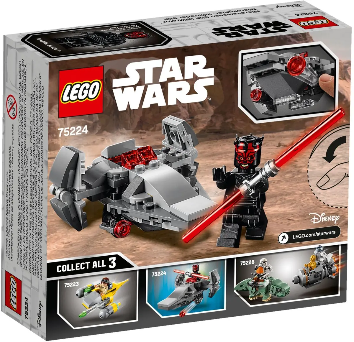 LEGO Star Wars 75224 Sith Infiltrator Microfighter set, image 5