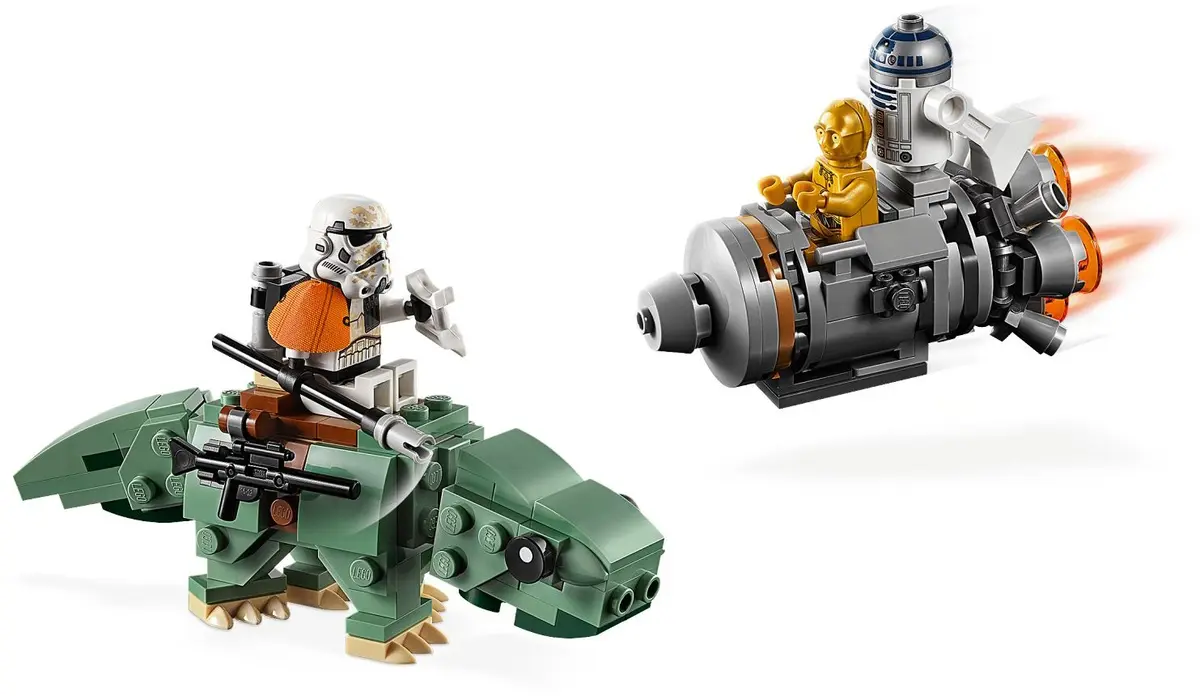 LEGO Star Wars 75228 Escape Pod vs. Dewback Microfighters set, image 3