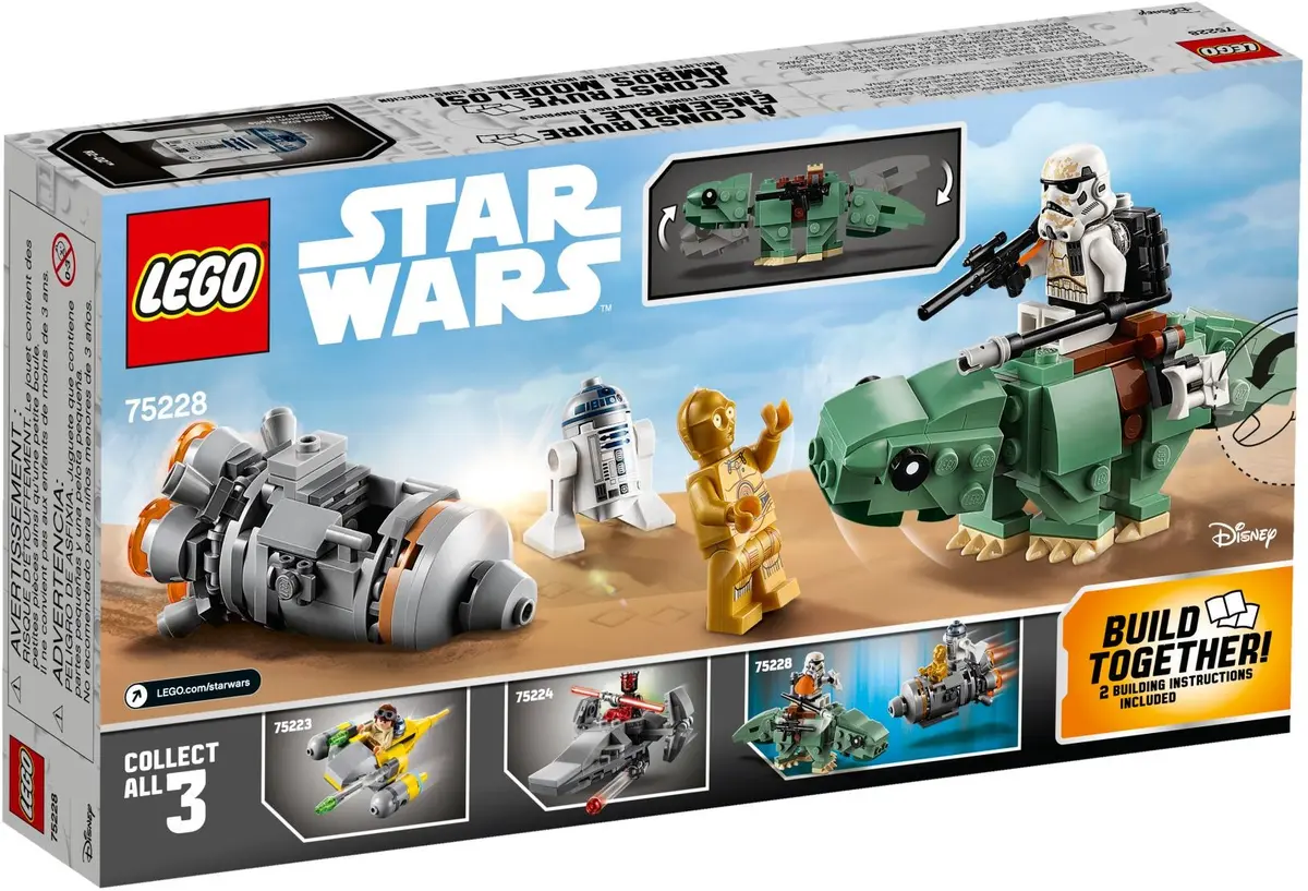 LEGO Star Wars 75228 Escape Pod vs. Dewback Microfighters set, image 5