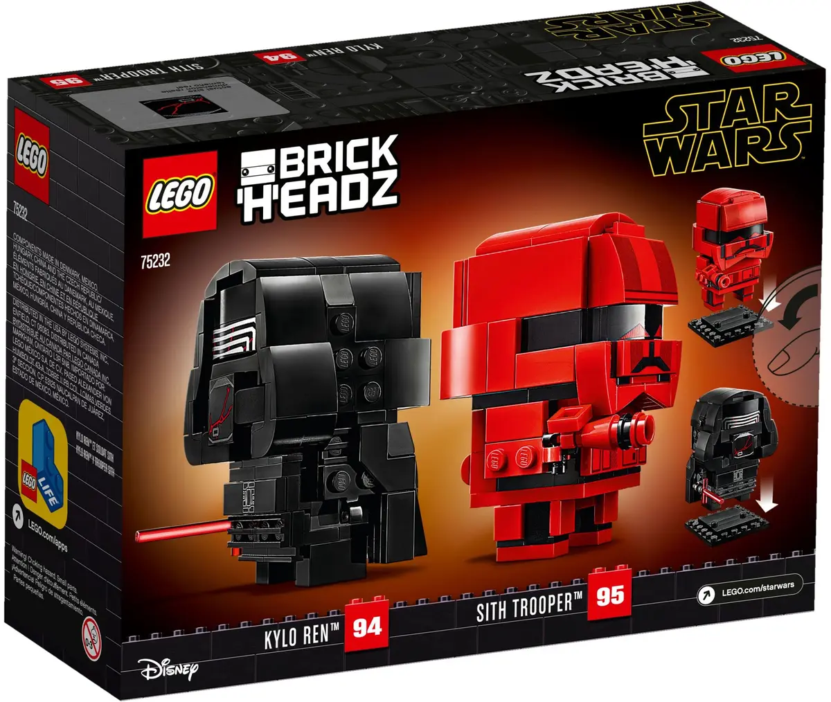 LEGO BrickHeadz 75232 Kylo Ren & Sith Trooper set, image 5