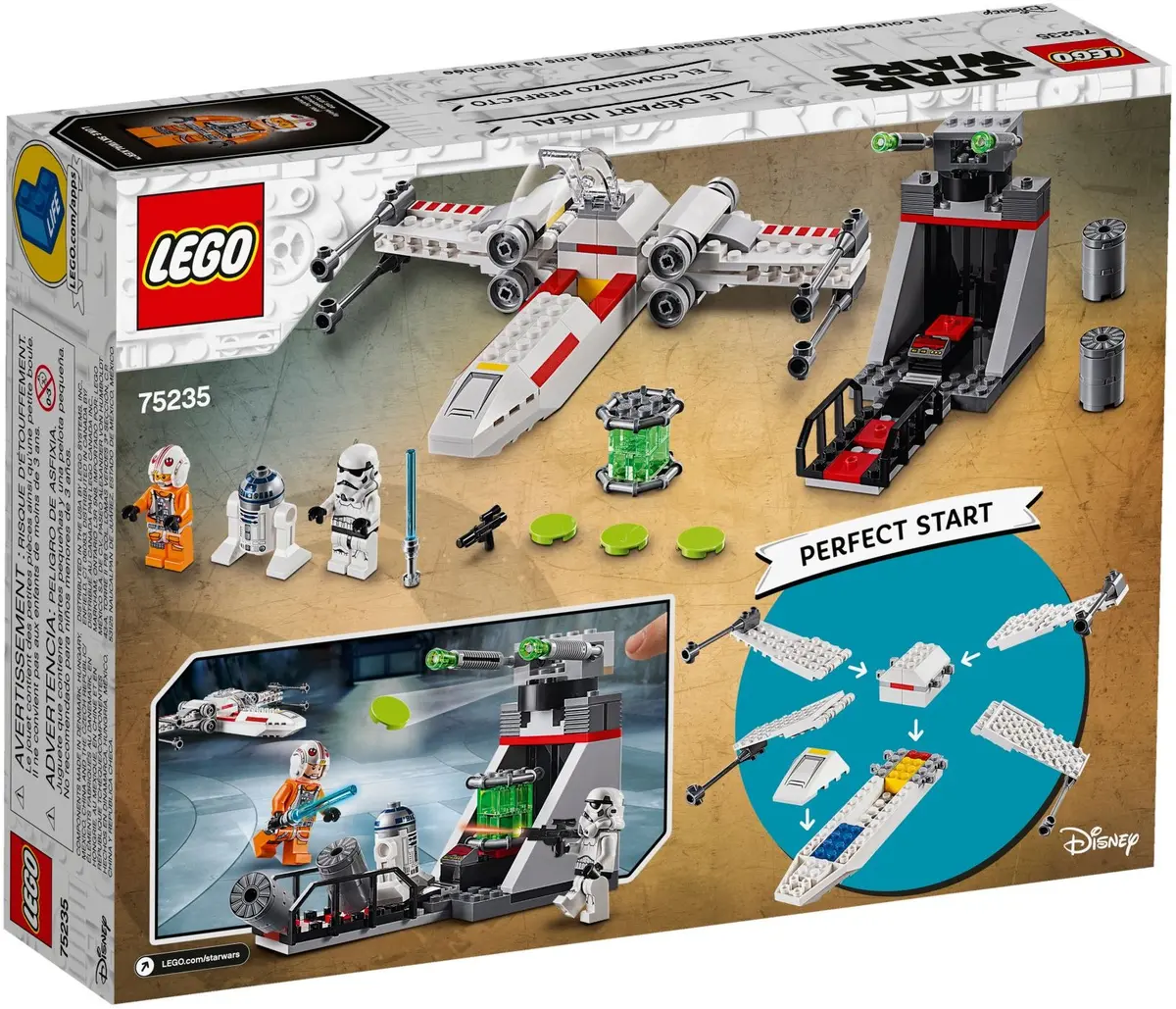 LEGO Star Wars 75235 X-wing Starfighter Trench Run set, image 5