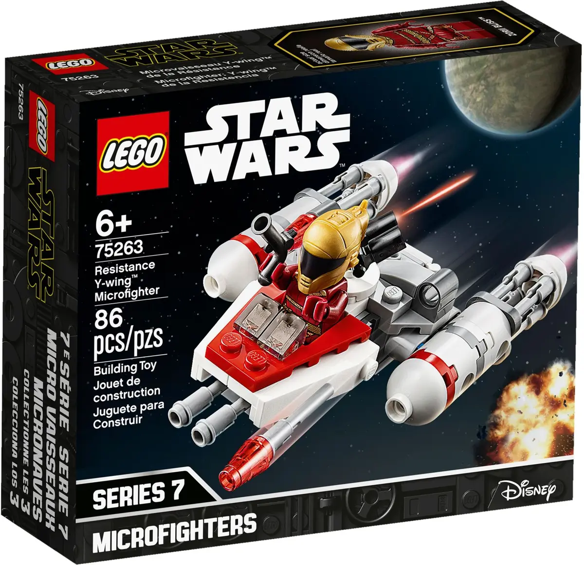 LEGO Star Wars 75263 Resistance Y-wing Microfighter set, image 2