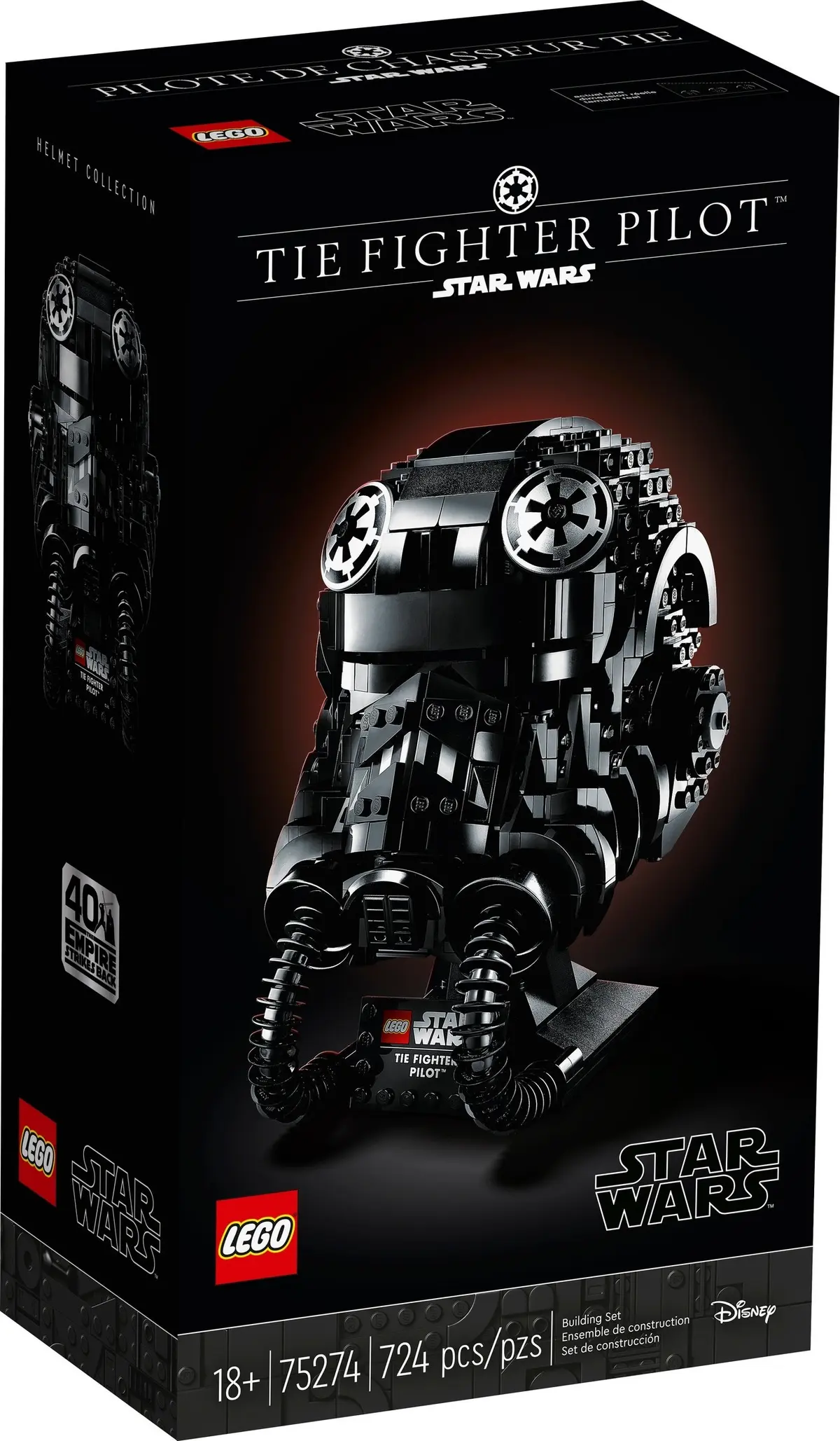 LEGO Star Wars 75274 TIE Fighter Pilot Helmet set, image 2