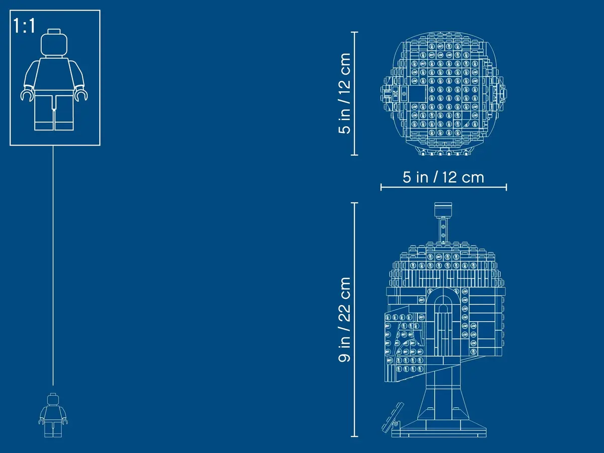 LEGO Star Wars 75277 Boba Fett Helmet set, image 3