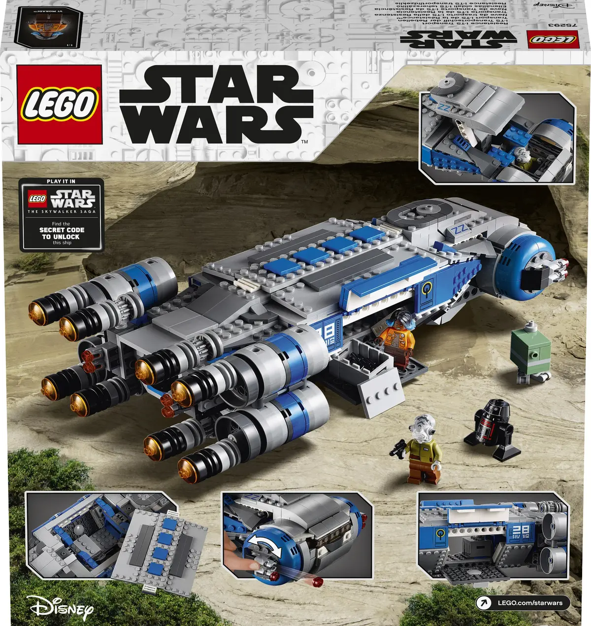 LEGO Star Wars 75293 Resistance I-TS Transport set, image 10