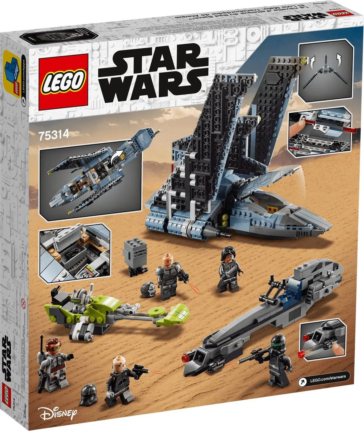 LEGO Star Wars 75314 The Bad Batch Attack Shuttle set, image 3
