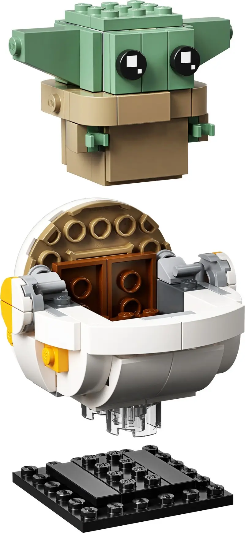 LEGO BrickHeadz 75317 The Mandalorian & The Child set, image 7