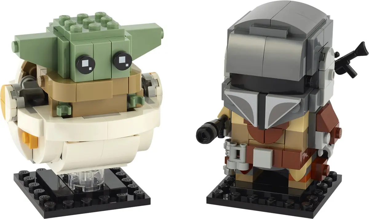 LEGO BrickHeadz 75317 The Mandalorian & The Child set