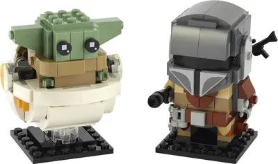 LEGO BrickHeadz 75317 The Mandalorian & The Child set