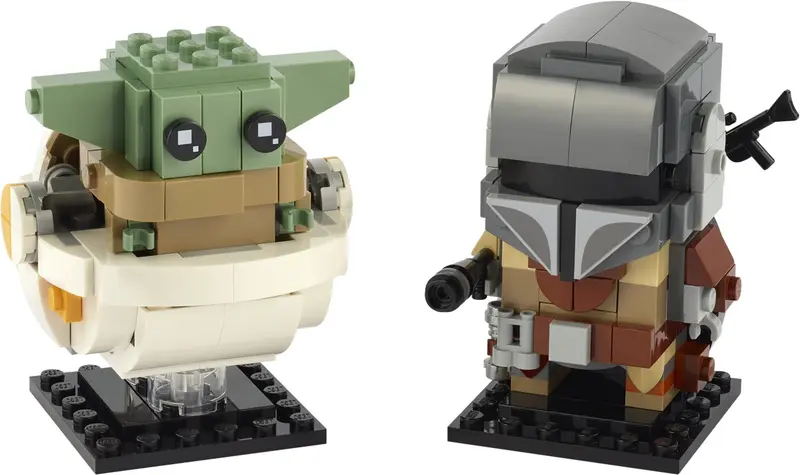 LEGO BrickHeadz 75317 The Mandalorian & The Child set