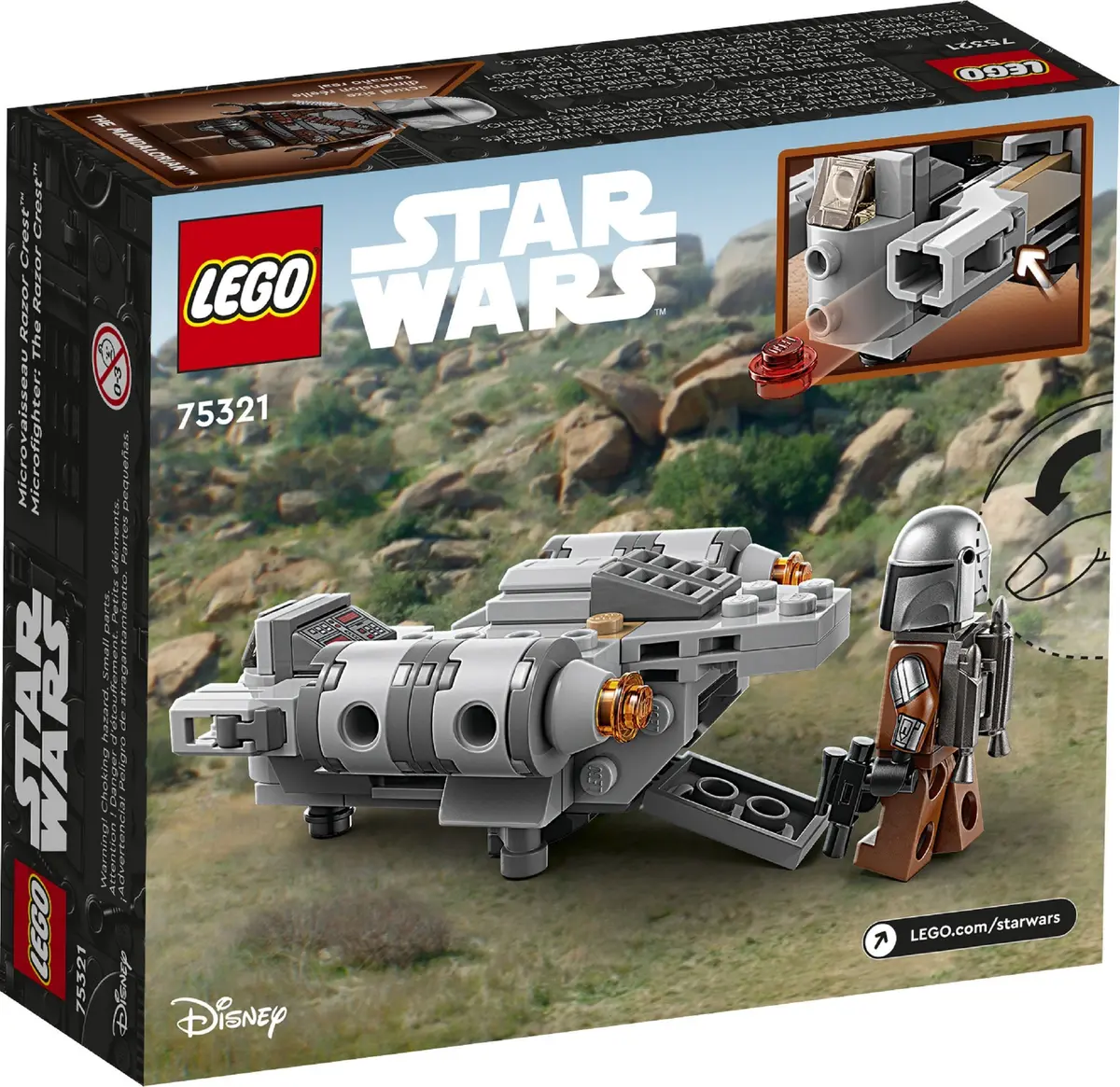 LEGO Star Wars 75321 The Razor Crest Microfighter set, image 6