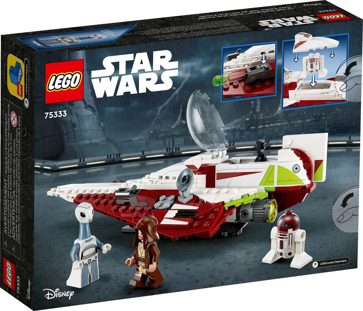 LEGO Star Wars 75333 Obi-Wan Kenobi's Jedi Starfighter set, image 7