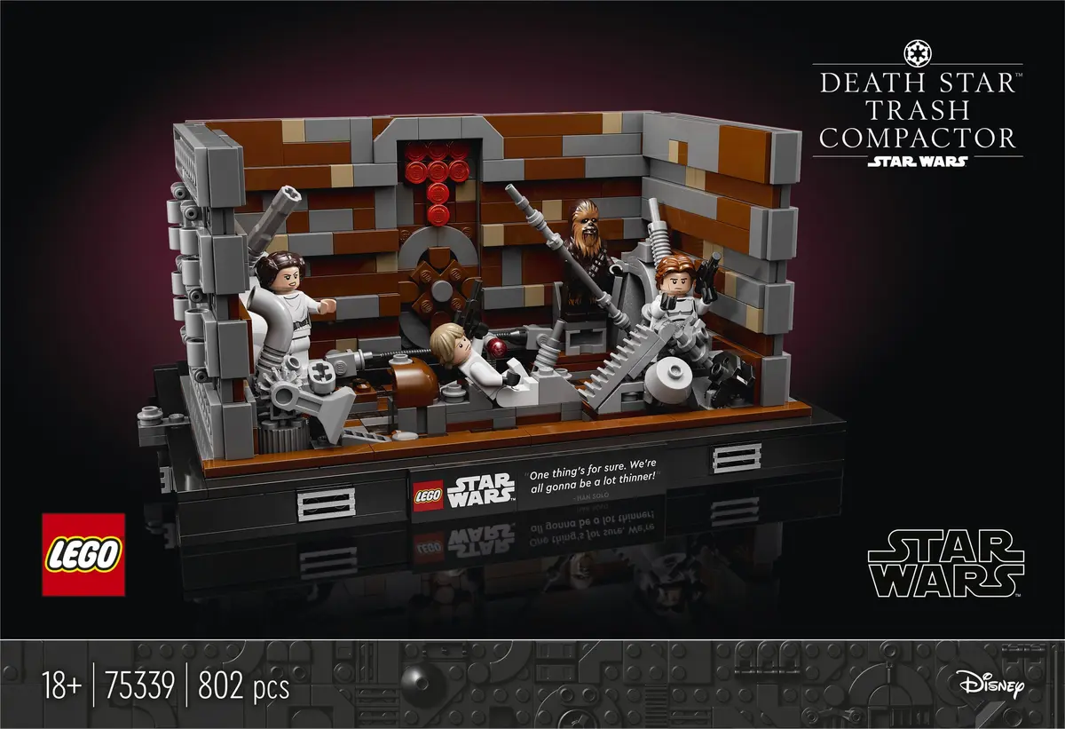 LEGO Star Wars 75339 Death Star Trash Compactor Diorama set, image 11