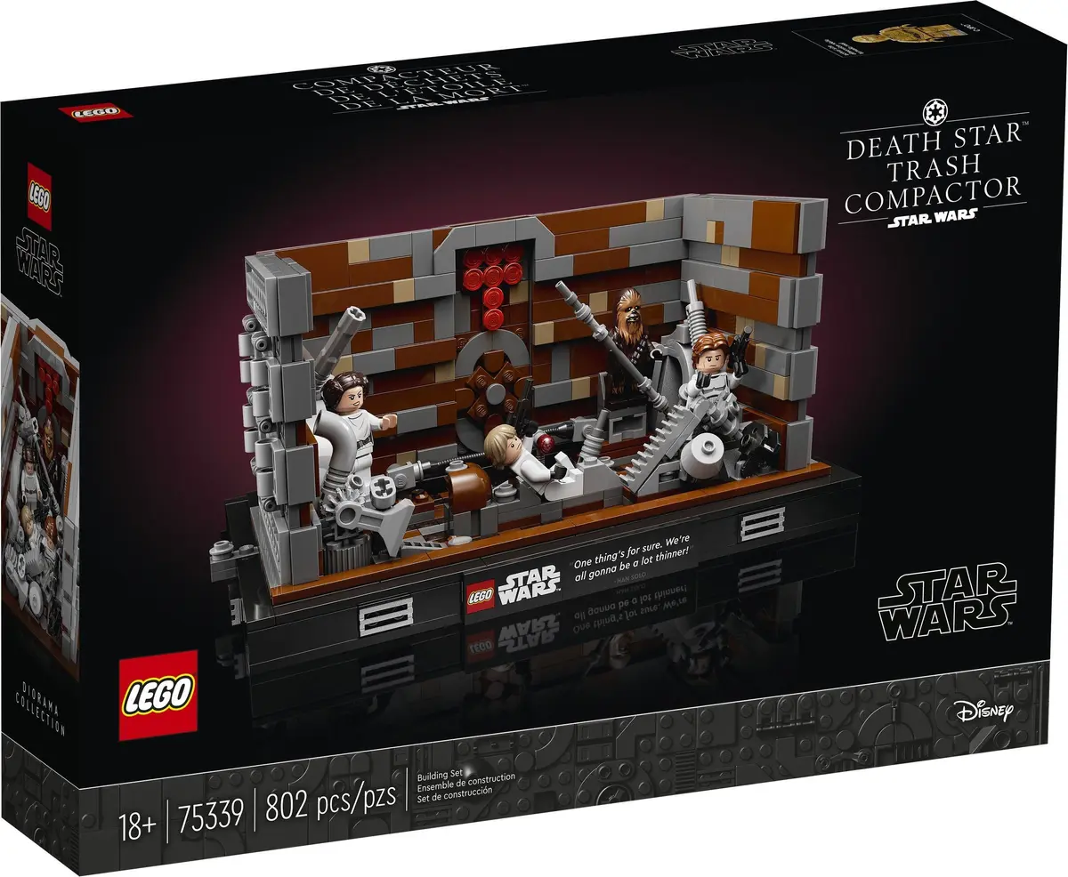 LEGO Star Wars 75339 Death Star Trash Compactor Diorama set, image 2