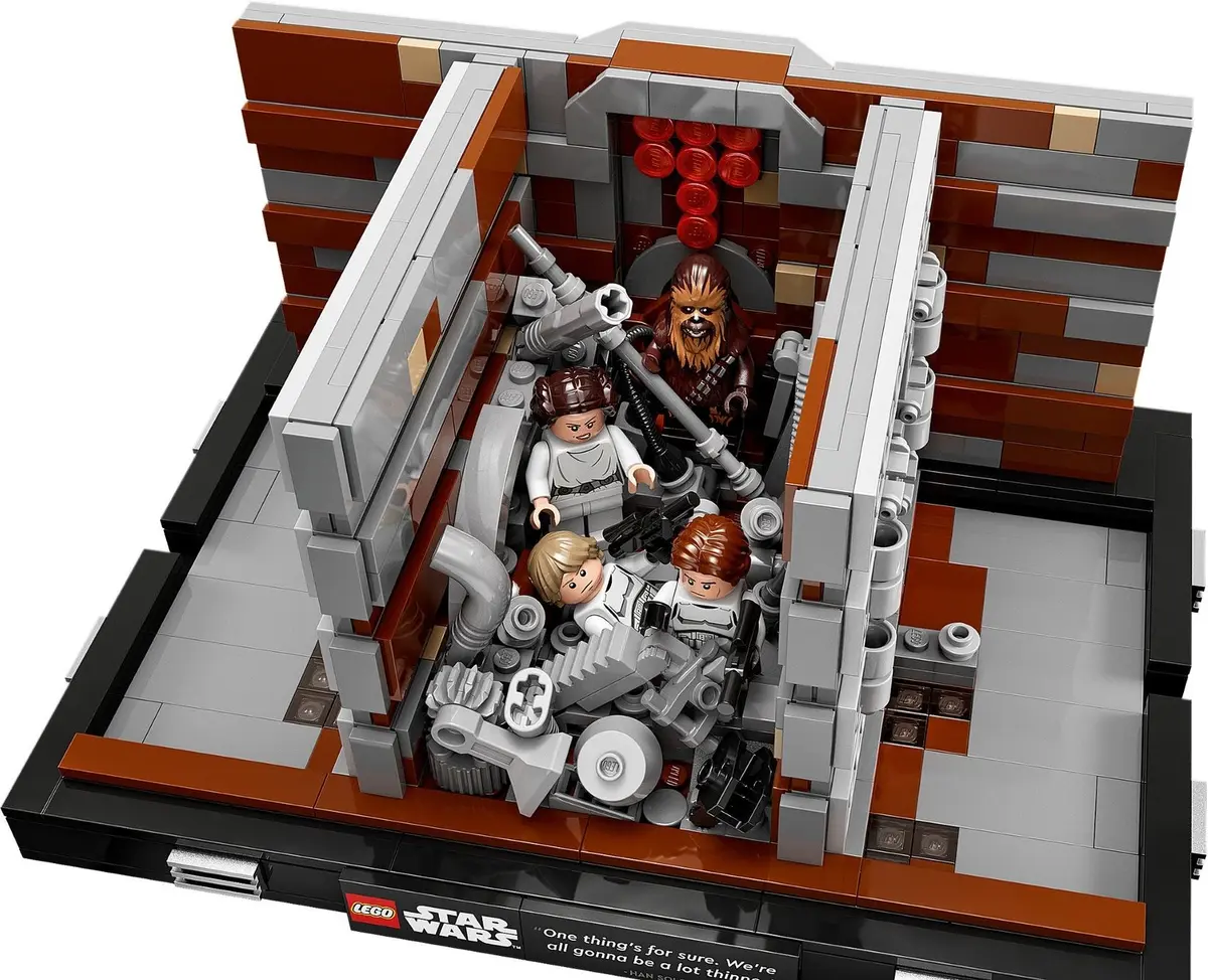 LEGO Star Wars 75339 Death Star Trash Compactor Diorama set, image 3