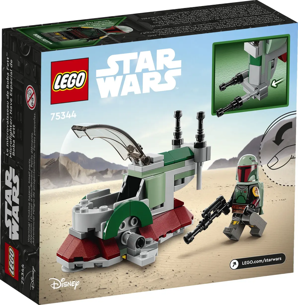 LEGO Star Wars 75344 Boba Fett's Starship Microfighter set, image 5