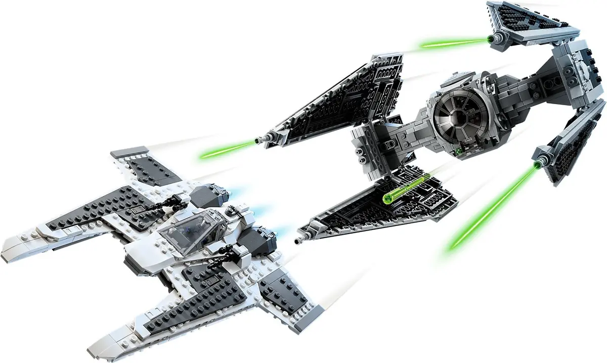 LEGO Star Wars 75348 Mandalorian Fang Fighter vs TIE Interceptor set, image 3