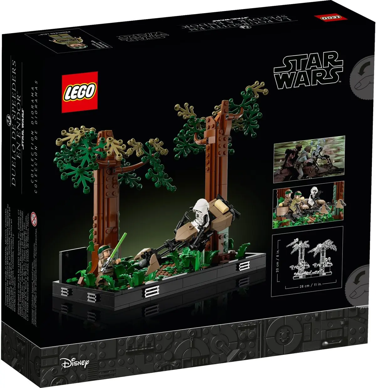 LEGO Star Wars 75353 Endor Speeder Chase Diorama set, image 5