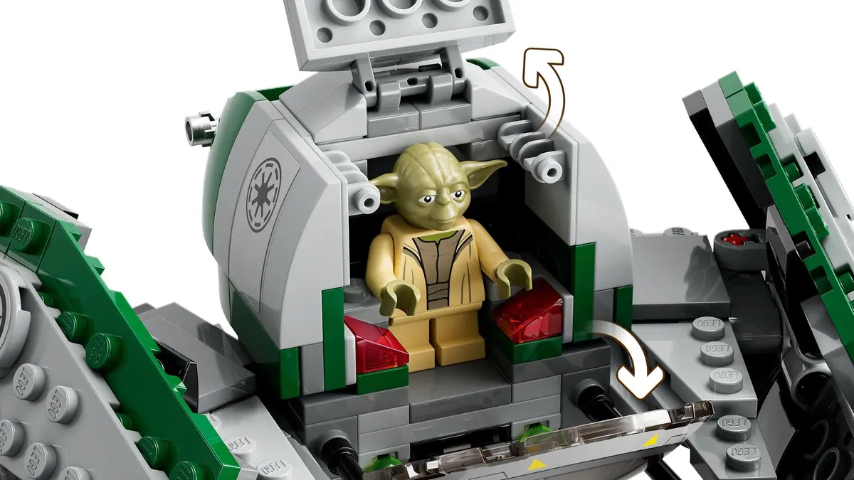 LEGO Star Wars 75360 Yoda's Jedi Starfighter set, image 4