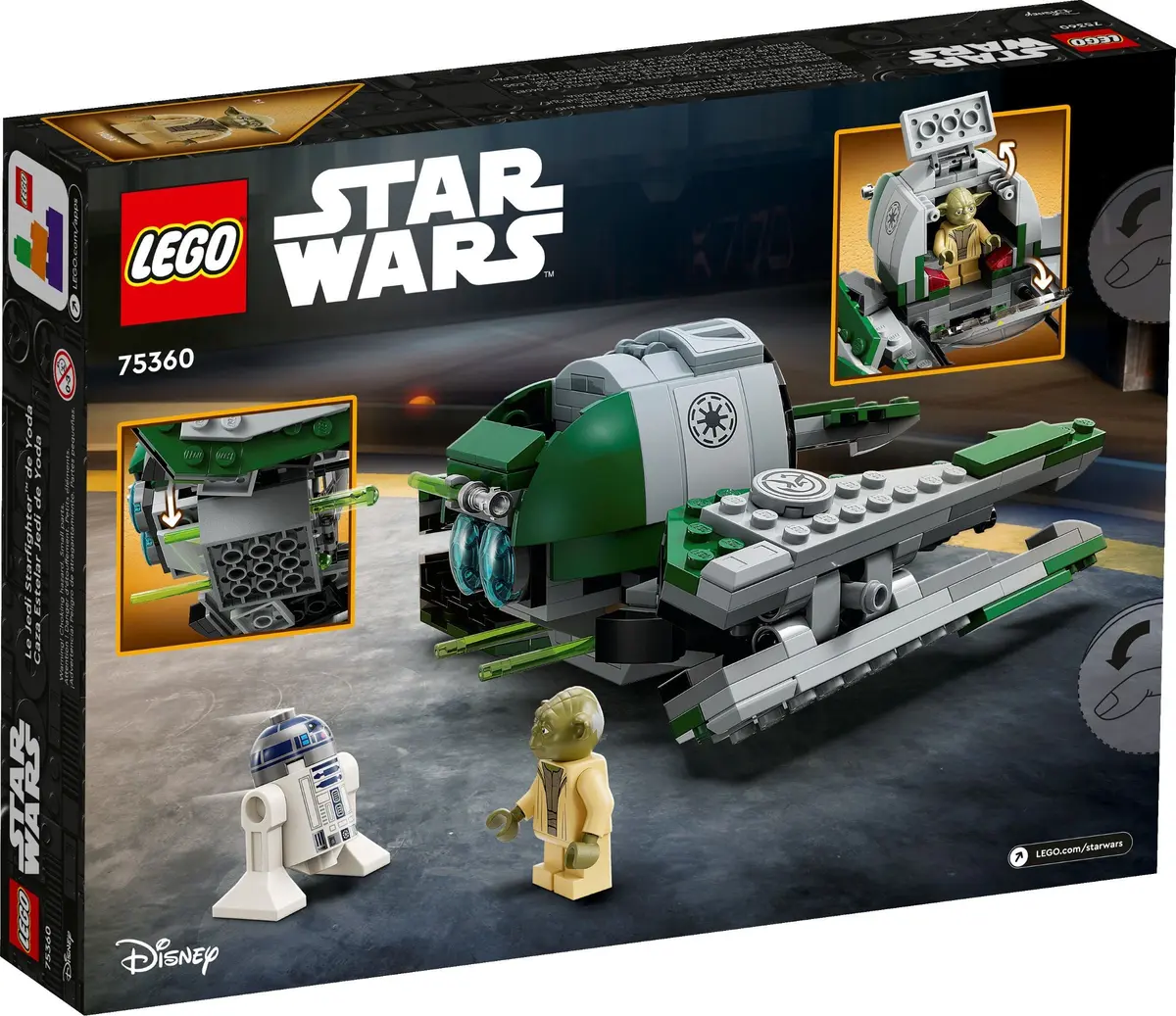 LEGO Star Wars 75360 Yoda's Jedi Starfighter set, image 7